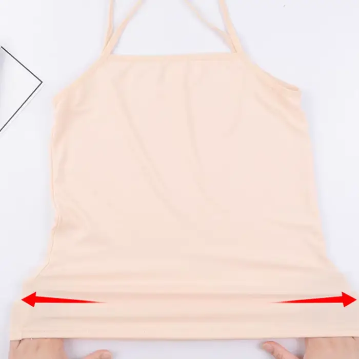 Top d'été sexy et respirant pour femme, camisole noire et blanche, couleur chair