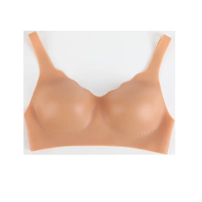 Soutien-gorge en Silicone pour femmes, grande poitrine, Sexy, natation, beau dos, une pièce, sans couture, Invisible, sans anneau en acier, Bikini d'été, plage, nouveau