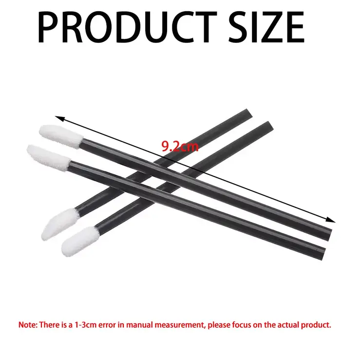 100 pièces pinceaux à lèvres pinceau de maquillage applicateur d'extension de cils rouge à lèvres ba