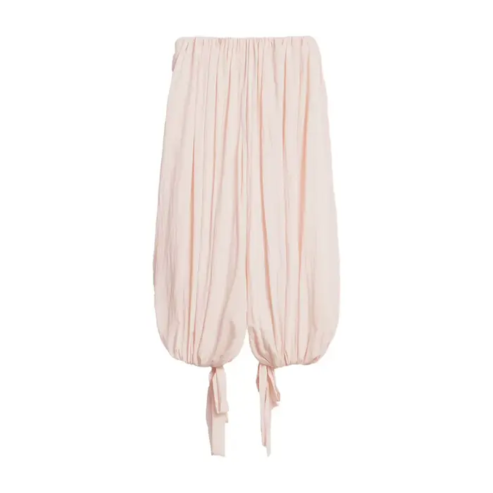 Bloomer kalhoty pro ženy volný a uvolněný polyester jemný list s krajkami streetwear podzim 2025
