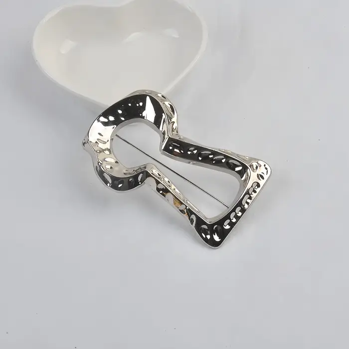 Nouvelle arrivée, grande broche en forme de trou de serrure dorée, épingle à revers tendance pour ma