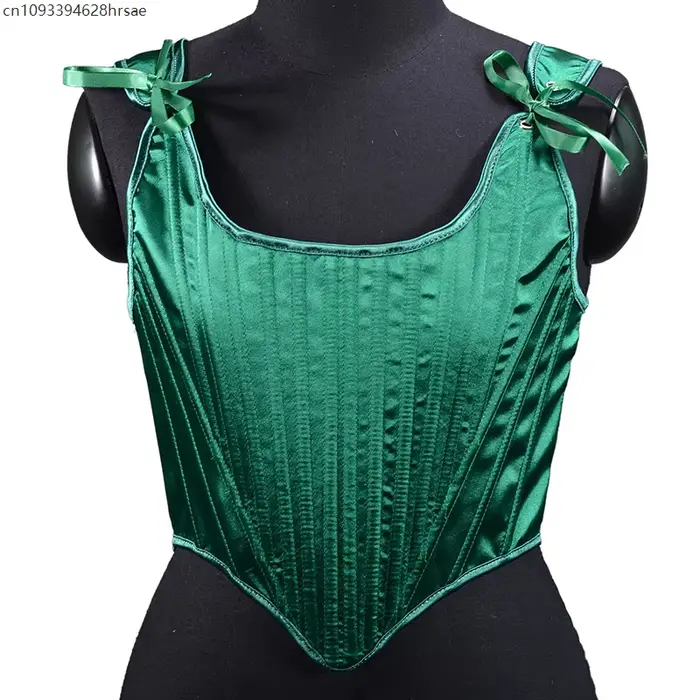 Haut corset renaissance élégant en polyester avec arc décoratif pour femmes pour diverses occasions de fête