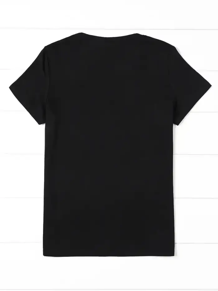 Streetwear années 90 femmes T-Shirt graphique décontracté "Dramatic" imprimé avec imprimé vin T-Shir