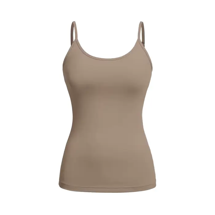 Débardeur à bretelles pour femmes, haut Slim pour mode d'été, polyvalent, décontracté, respirant, ti