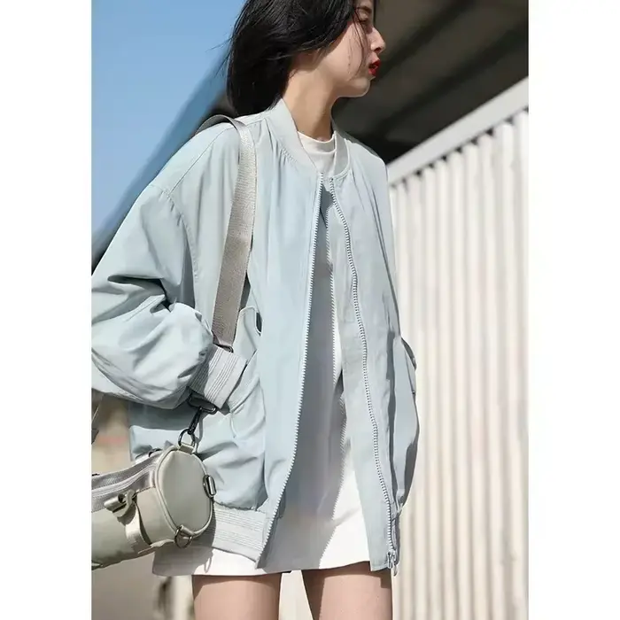 CHIC VEN printemps automne femmes couleur unie ample à manches longues T-shirt col rond haut basique