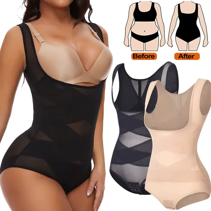 Body Shaper pour femmes contrôle du ventre Shapewear Body Faja bout à bout taille formateur ceintures Compression slips Body nouveau dans