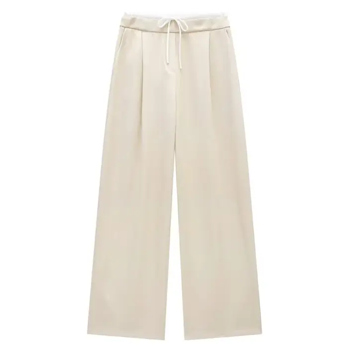 HXAO 2024 pantalons pour femmes Baggy pantalons larges femme mode pantalon noir décontracté taille h