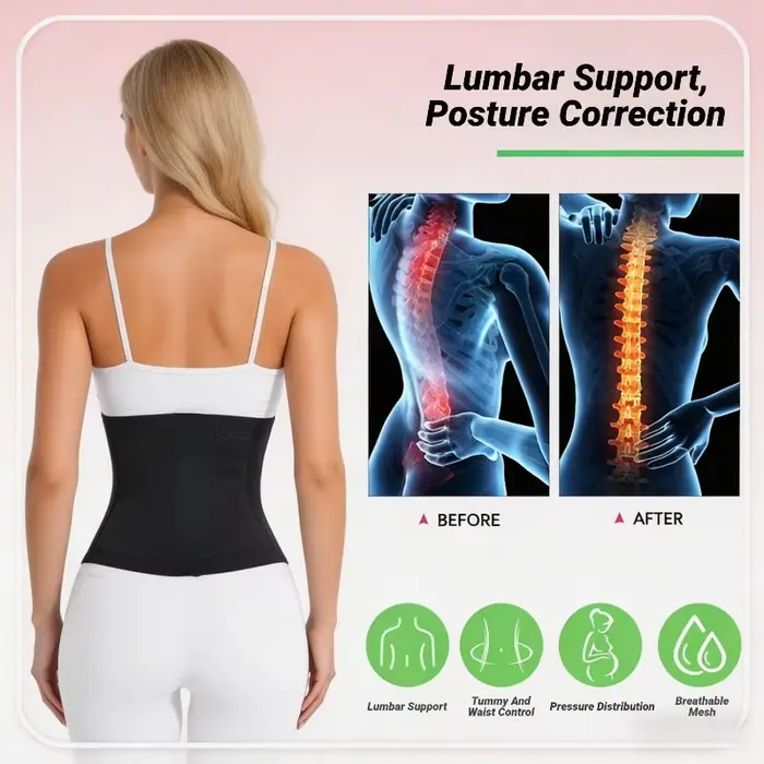 Gaine amincissante pour femme, corset, gaine de sport, gaine de maintien de la taille, double contrôle du ventre, effet ventre plat