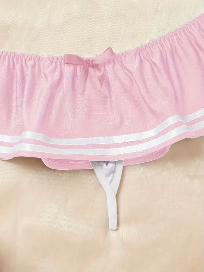 Ensemble de lingerie sexy de marin, costume de cosplay d'écolière, tenue de bikini 3 pièces pour jeux de rôle, Halloween, enterrement de vie de jeune fille