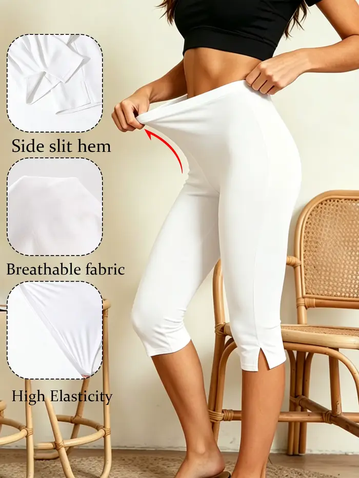Gaine amincissante pour le bas du corps, effet ventre plat, taille haute pour femme, avec contrôle du ventre, pantalon capri de compression ferme