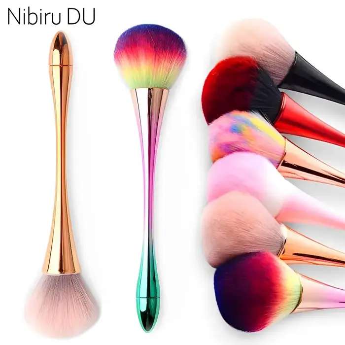 Pinceau professionnel à manche long pour nail art, brosse de maquillage, outils de manucure, 7 style