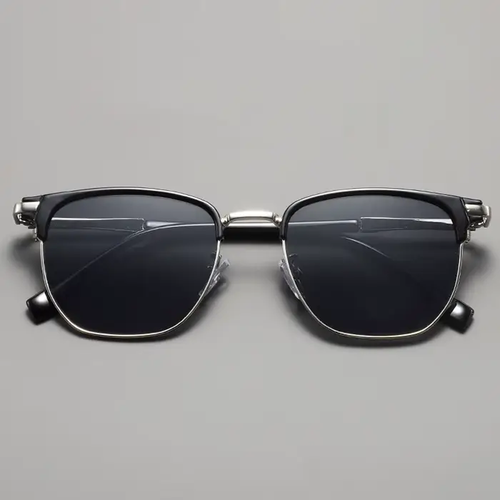 Nouvelles Lunettes de Soleil Carrées Vintage pour Femmes et Hommes, Monture Métallique de Marque, Lu