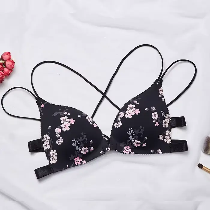 Soutien-gorge à bretelles croisées pour femmes, fermeture avant, sexy, invisible, sous-vêtements, pu