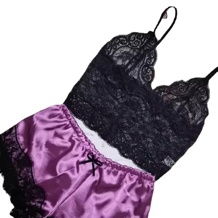 Dámské pyžamo polyester patchwork krátké rukávy pro ženy styl sexy letní večery speciální příležitosti