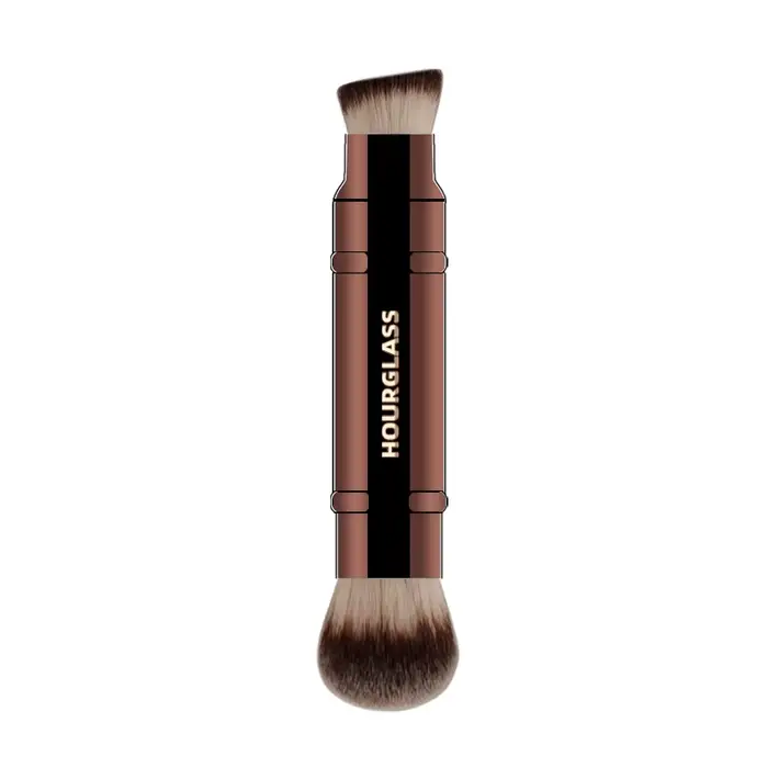 Pinceaux de maquillage multifonctionnels sablier, pinceau de fond de teint à double extrémité et pin