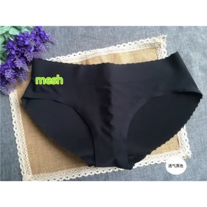 Dámské Sexy Bezešvé Kalhotky Polstrované Nízké Kalhotky Měkké Zadečky Push Up Spodní prádlo Spodní prádlo Zadečky slipy Hip Booster Shaper
