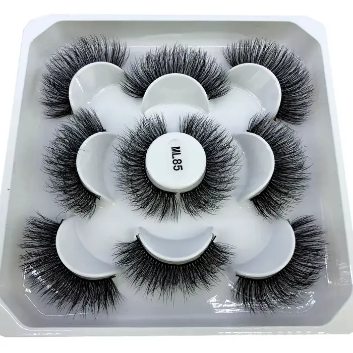 Nouveau 5 paires 8-25mm naturel 3D faux cils faux cils kit de maquillage vison cils extension vison 