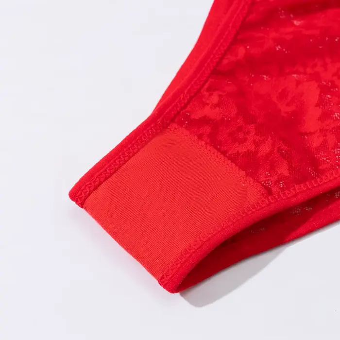 Krajkové kalhotky pro ženy, květinový vzor, bikiny styl, sexy otevřené spodní prádlo, pohodlné a prodyšné, velké velikosti, trendy