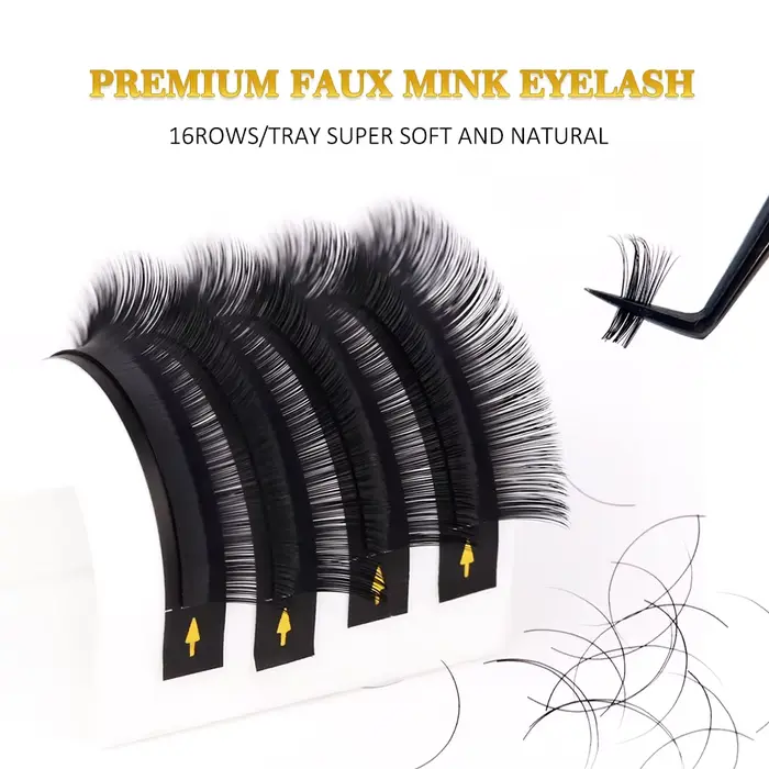 Lashprofessor individuální PBT vlákno rozšíření řas pro profesionální make-up a osobní použití, přirozeně dlouhé a měkké řasy, matná černá barva, C D D D D D zakřivení, pro ženy a zvláštní příležitosti