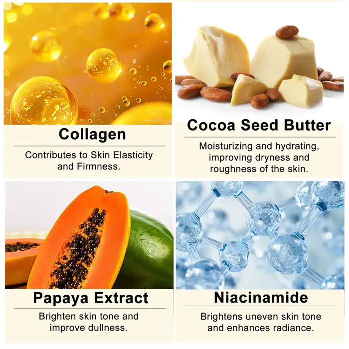WK JALY Collagen Papaya Glow rozjasňující tělové mléko
