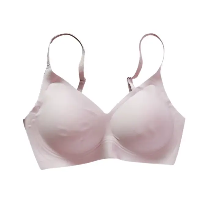 InjBra 89% Mulberry Inj11% IQUE dex Lining for Women, 3/4 standardisation Bra Lining, Wire Free, Beige Black Intimates, TA002