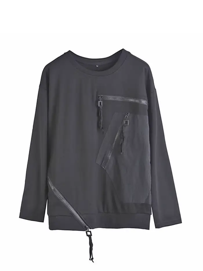 Amax luluE Designer européen femmes mode noir t-shirts dames lâche Punk t-shirts femmes décontracté 
