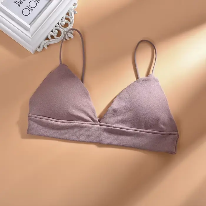 Soutien-gorge Triangle français pour femmes, bustier tubulaire, Sexy, sans couture, Camisole, sans fil, dos nu, Lingerie, Bralette, été