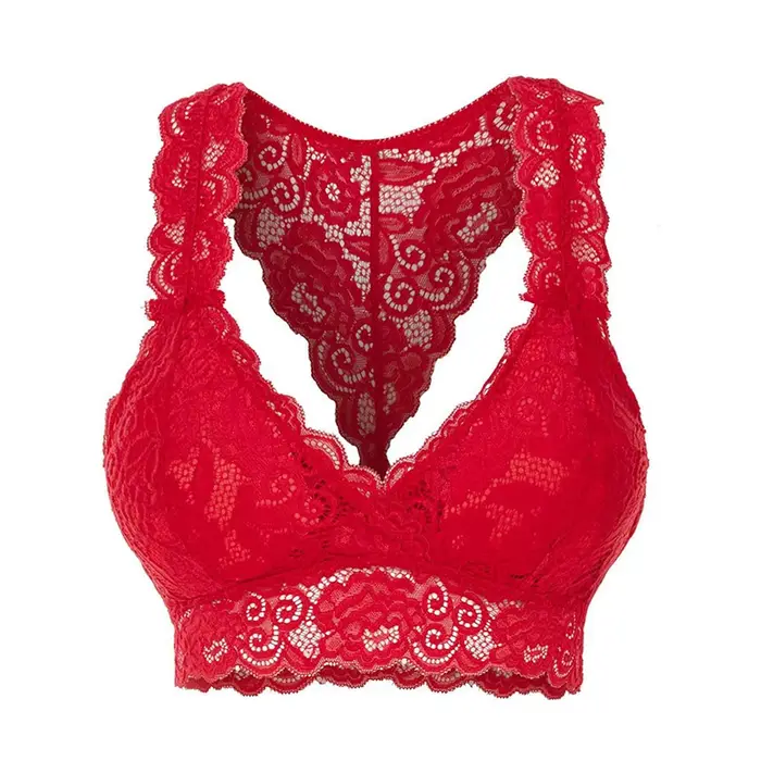 Plus velikost dámská podprsenka, bezešvé, průhledný, sexy spodní prádlo, květinová krajka, push up, Bralette, plus velikost, sport, gymnastika, jóga, zpět krása