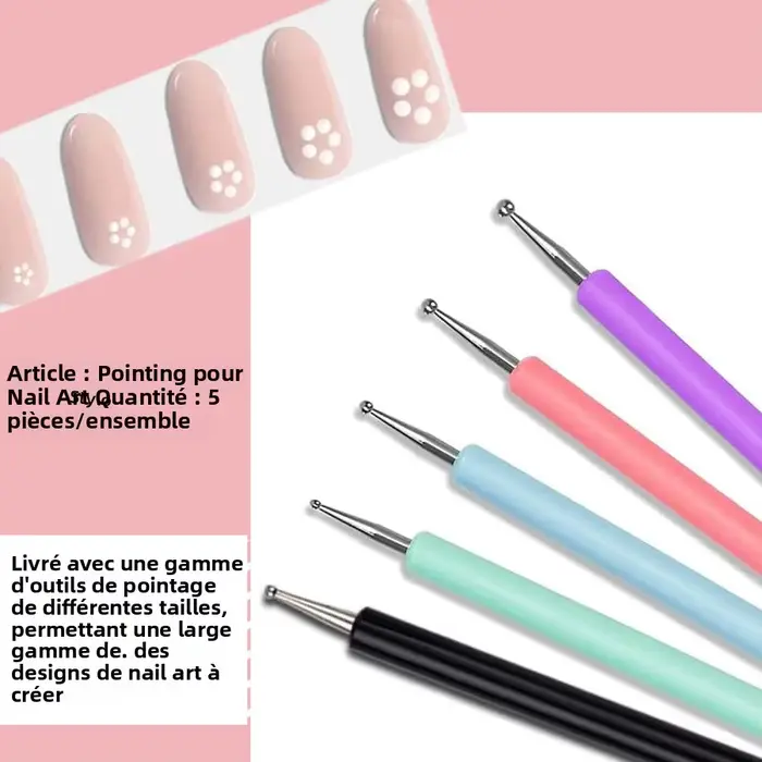 Oboustranné nástroje na nehty pro nail art
