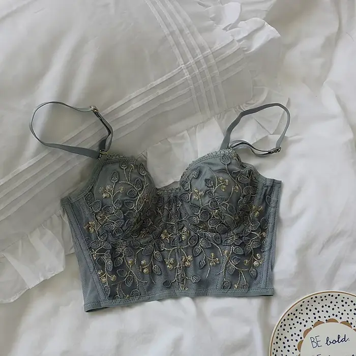 Trojrozměrná krajková podprsenka s kosticemi pro ženy, elegantní a pohodlná, pro každý den a zvláštní příležitosti