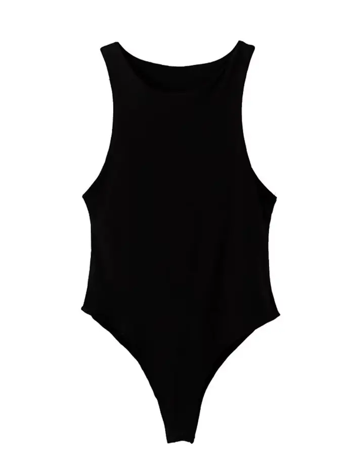 Été solide sexy moulante femmes body femme 8 couleur vert mince body décontracté chic dame club cour