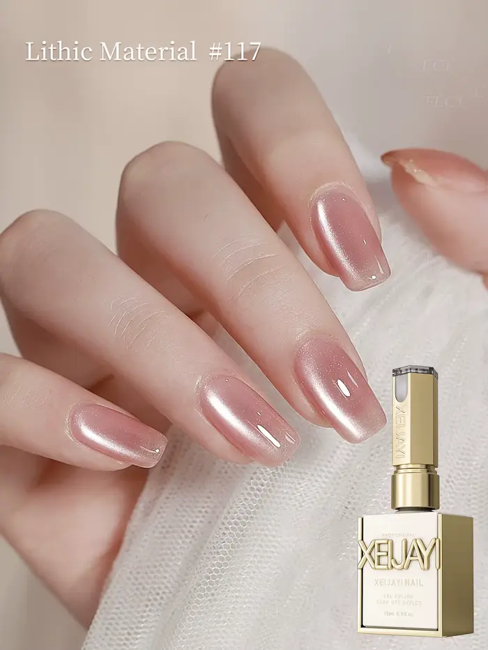 1/6 pièces Nail Art Super brillant rose Satin oeil de chat Gel pour ongles magnétique brillant brill