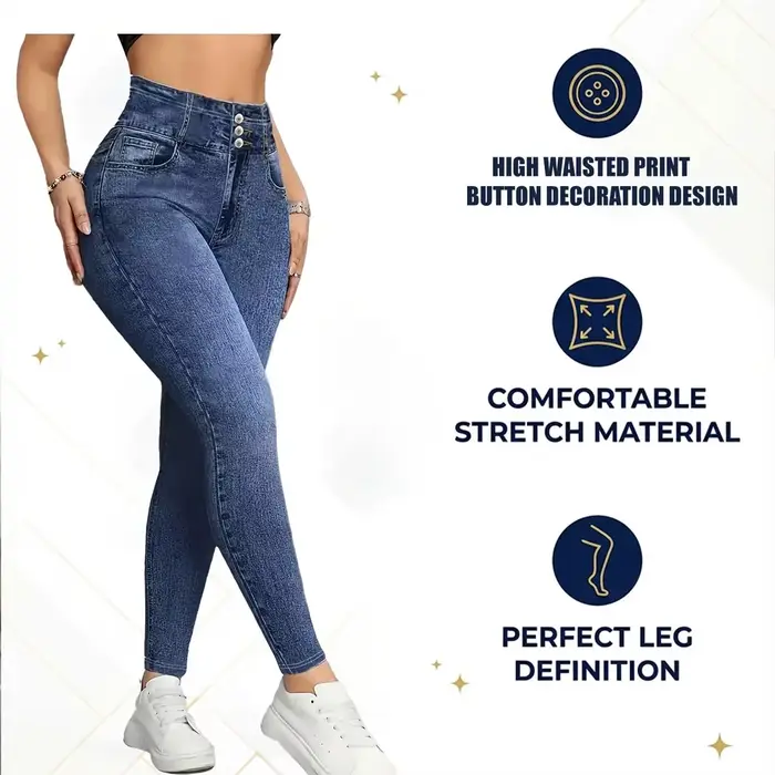 Leggings pour femmes non en jean, taille haute, effet push-up, pantalon de yoga, pantalon décontract
