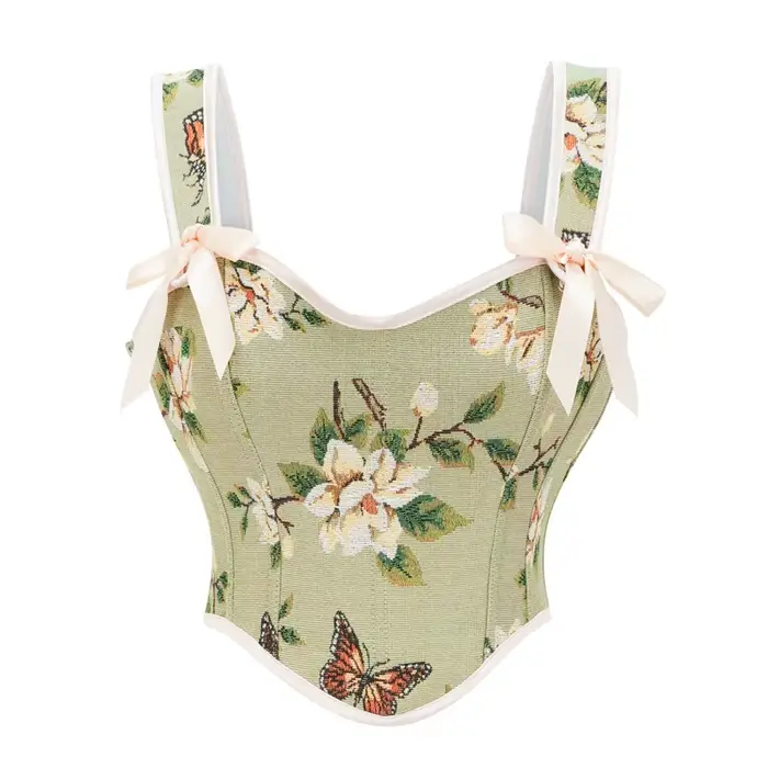 Corset Sexy sans manches pour femmes, Bustier à bretelles, Vintage, français, mode, dos nu, Lingerie, Camisole pour fête, Clubwear, Bar