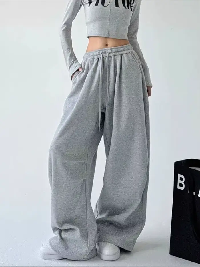 Harajuku Oversize Ležérní Polyesterové kalhoty pro ženy Zvláštní příležitosti Aktivity Relaxační dny