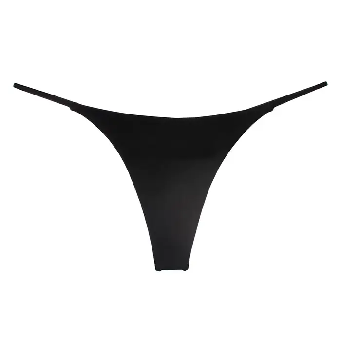 String sexy pour femmes, sous-vêtements, culotte en coton, avec ceinture fine, double épaisseur
