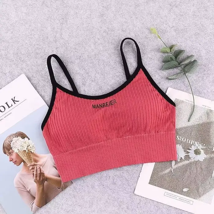Nové Dámské Sportovní podprsenka Gym Sexy Top Krátké podprsenky Dámské spodní prádlo Bavlna Měkký komfort Bustiers Žena podprsenky Topy pro dívky