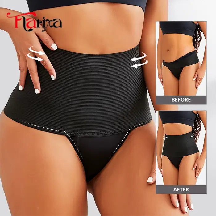 Culotte de contrôle Flarixa pour femmes taille haute ventre plat formation des fesses slips sous-vêtements occasionnels spéciales