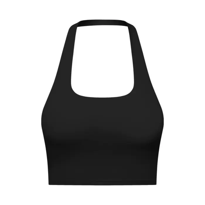 Tílko s krátkým rukávem s integrovaným polstrováním, sexy záda, pro ženy