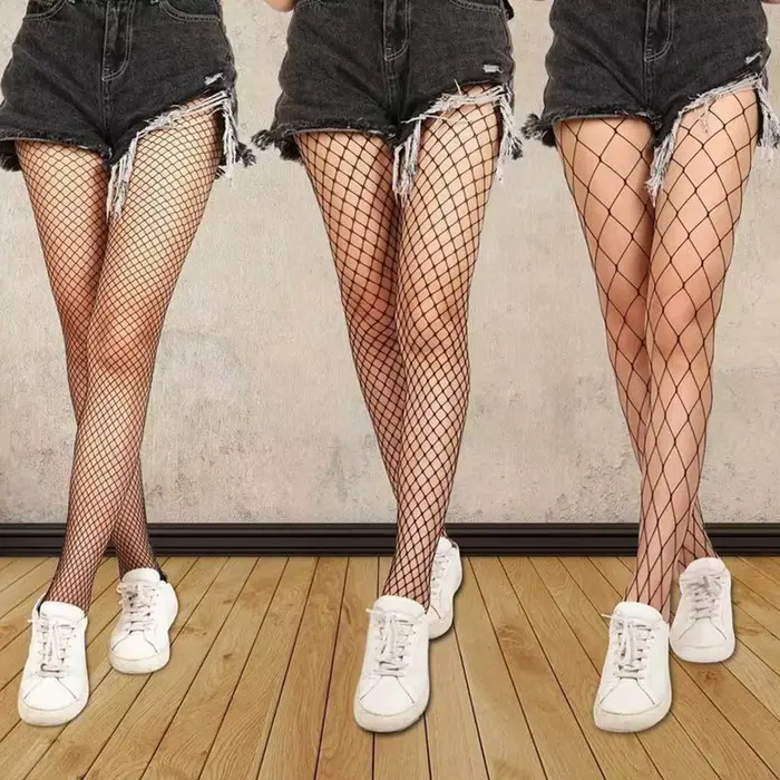 Horký ženy dlouho sexy dutý ven síťované punčochy černý vysoký pas nízký punčocháče kalhotky síťované spodní prádlo vysoká kvalita