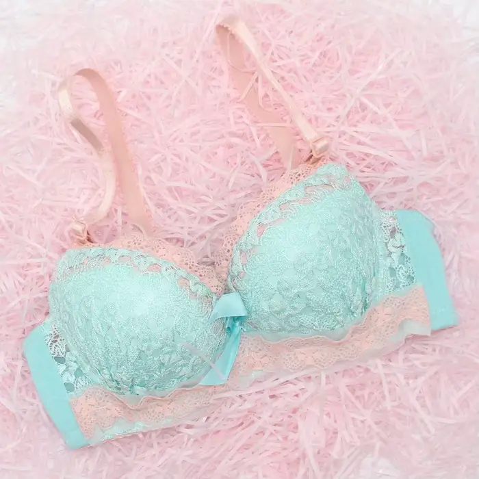 Soutien-gorge en dentelle super push-up pour petite poitrine, sous-vêtements pour jeunes filles, sex