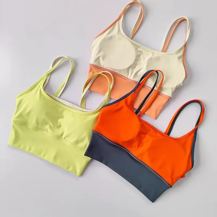 Dámská sportovní podprsenka tělocvična vesta jóga krása černá tubulární popruh běží sportovní podprsenka fitness jóga Top krátké prádlo Sexy sportovní podprsenka Top