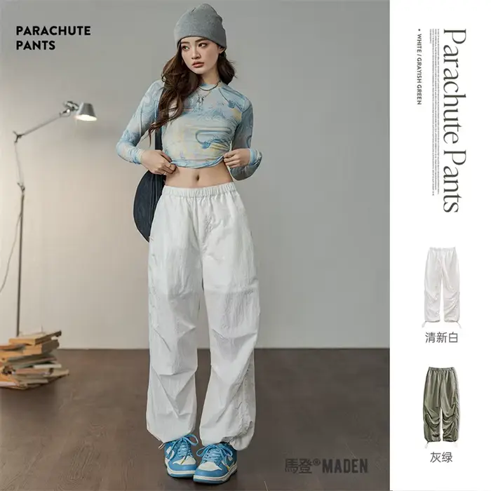 Maden-Pantalon cargo léger pour femme, pantalon décontracté, pantalon de survêtement respirant, mono