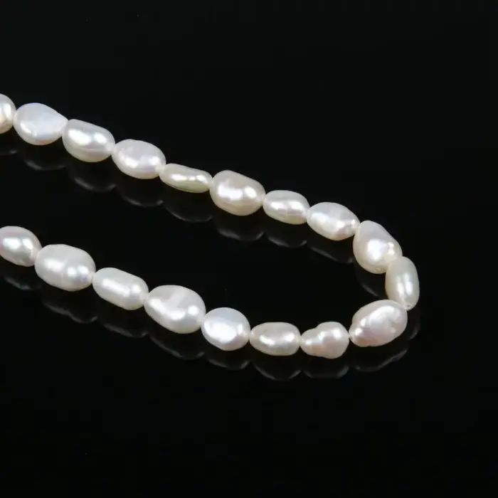 Perles d'Eau Douce Naturelles de Haute Qualité, Perforation Irrégulière, pour la Fabrication de Bijo