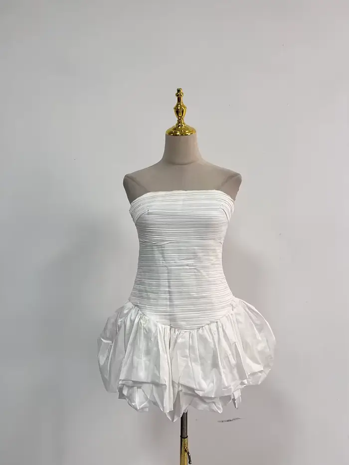 TWOTWINSTYLE – robe amincissante imprimée couleur pour femmes, sans bretelles, sans manches, taille 