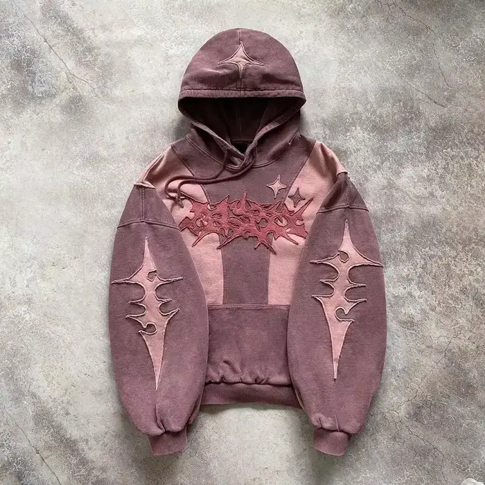 Sweat à capuche avec chapeau, style de rue américain, haut de gamme, broderie anglaise, nouveau swea