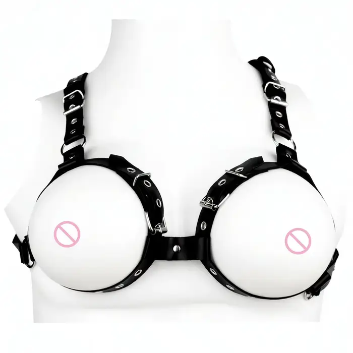 QKKQ – soutien-gorge érotique BDSM portable avec pince à tétons, corsage de Bondage de poitrine régl