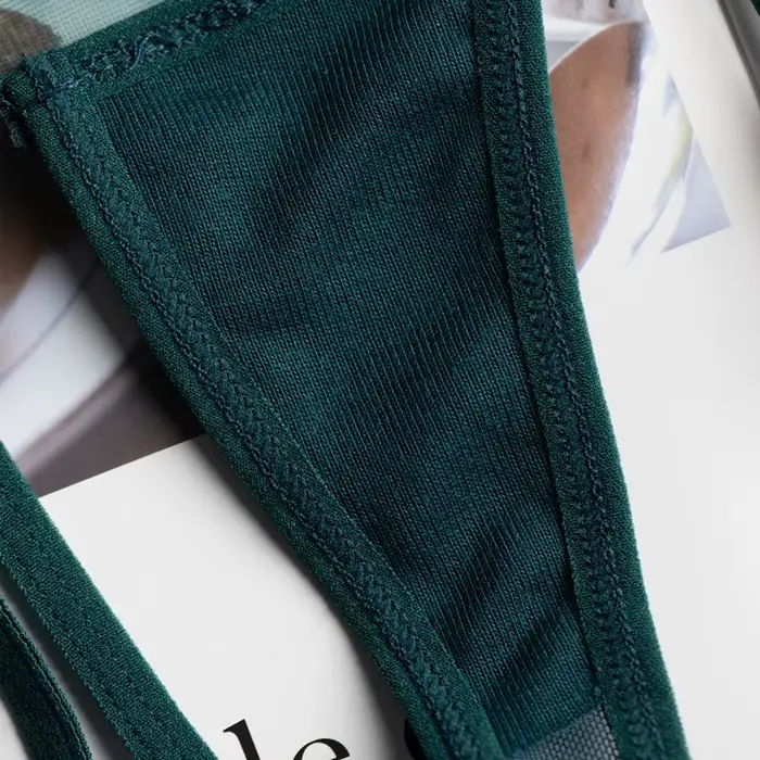 Sexy Dámské Růžové Vyšívané Kalhotky Dámské průhledný Bezešvé tanga tanga sexy spodní prádlo pro ženu plus velikost