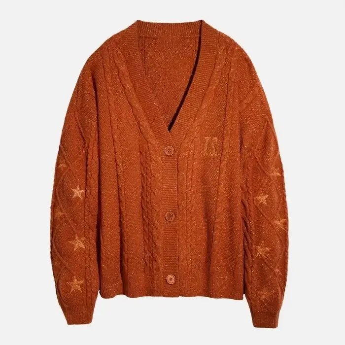 Cardigan Fictitni en polyester avec broderie en or fin pour femmes, style American Retro, automne-hiver, pour occasions spéciales