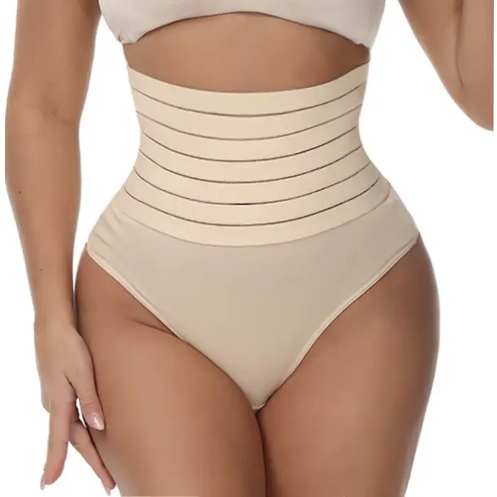 Culotte gainante taille haute respirante pour femme, amincissante, effet ventre plat, rehausseur de fesses, string sexy